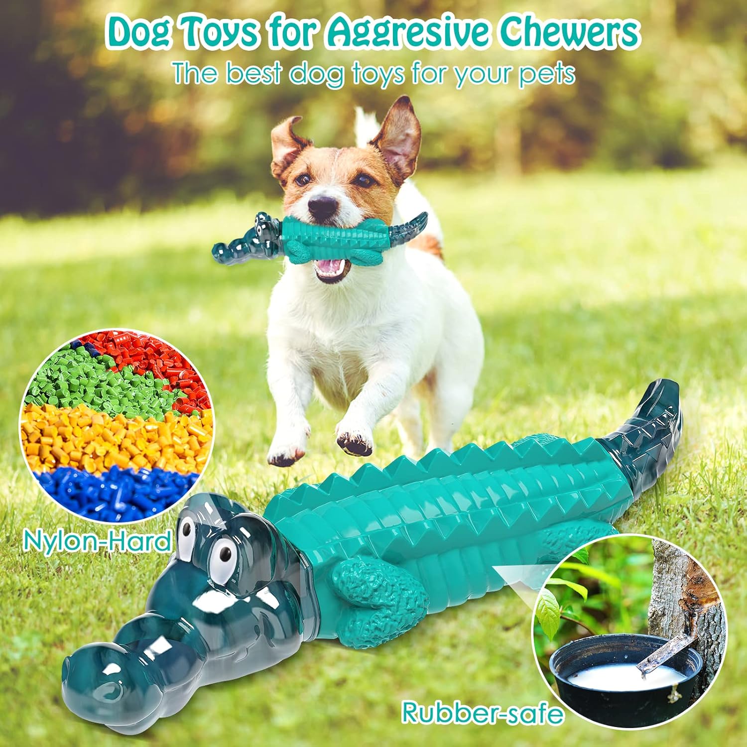 Dog Toys for Aggresive Chewers - Tough,Indestructible Dog Toys for Large, Medium,Small Breed to Keep Them Busy